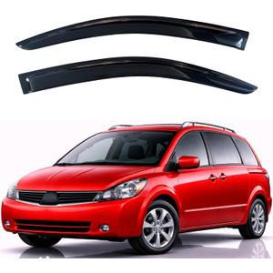 KPY Rain Guards Fit for 2004-2009 Nissan Quest, Out-Channel Window Visors Vent Wind Deflectors 2PC, Car Accessories for 04-09 Quest