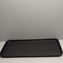Finorder Multi-Purpose Boot Trays,  Black All Weather Heavy Duty Shoe Trays, Pet Feeding Mat, Use for Indoor and Outdoor, 30" x 15" x 1.2"