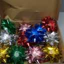 Zhengmy 12 Pack Christmas Bows for Gift Wrapping, Light up Glowing Gift Bows LED for Christmas, Hanukkah, Birthdays, Weddings Flashing and Color Changing, Self Adhesive (Multicolor)