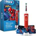 Oral-B Kids Electric Toothbrush Featuring Marvel's Spiderman, for Kids 3+ (1 Count (Pack of 1))
