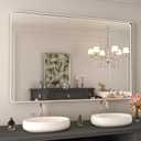 WEER Bathroom Vanity Mirror Brushed Nickel 48X30 Inch