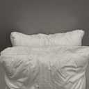 ACCURATEX Pillows Standard Size Set of 2, Hybrid Shredded Memory Foam Pillow[Adjustable Loft], Fluffy Down Alternative Fill Removable Cotton Cover, Firm Supportive Pillow for Side Back Sleepers (White)