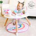Move2Play 4-in-1 Baby Activity Center | Montessori-Inspired Design | 8 Interactive Toys | Tummy Time, Exersaucer & Toddler Table | Shower Gift | Essential | Must Have for 3, 6, 12 Month Old (Rainbow)