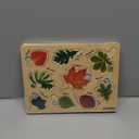 QUOKKA Wooden Puzzles for Toddlers 2-4  3X Set Montessori Toys Puzzles for Kids Ages 3-5  Wood Educational Baby Game 12-18 Months  Gift Learning Mushrooms Flowers Leaves for Boy & Girl 3-5