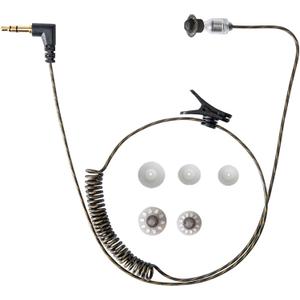 Tubeless Covert 1 Pin 3.5mm Listen Only Earpiece| 31-45IN Adjustable | FBI-Certified | for Motorola/Kenwood | Clear Stealth 22" Cable