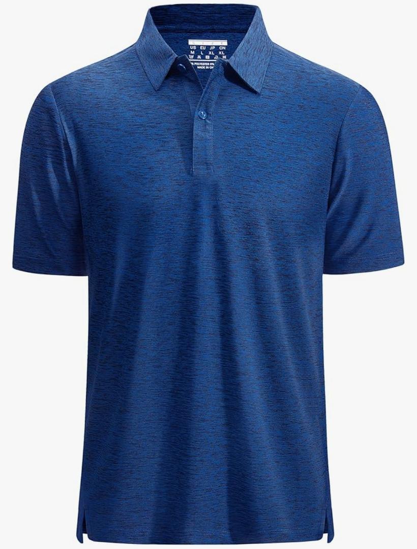 MAGCOMSEN Mens Polo Shirts Dry Fit Golf Shirts Moisture Wicking Athletic Workout Golf Polo Tees Casual Collared Shirt S