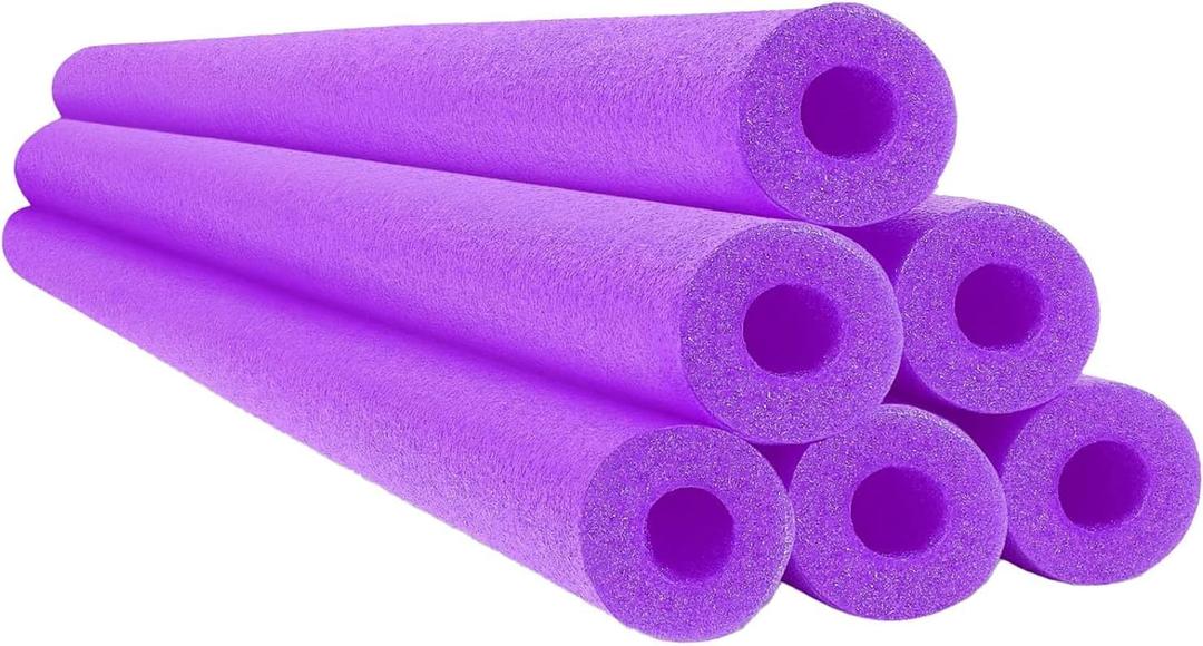 Chochkees Pool Noodles 52" x 2.5" Inch Swimming Hollow Core Foam Tube, Floating Thick Noodles for Floating, Pool Accessories