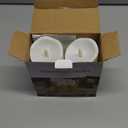 Homemory 6"x3" Outdoor Waterproof Flameless Candles, LED Candles, Battery Operated Candles with Remote and Timers, Electric Fake Plastic Pillar Candles, Ivory White, Set of 2