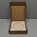 Travertine Jewelry Dish Tray - Decorative Stone Catchall Bowl for Entryway Table, Keys & Rings Holder, Natural Marble Home Decor Organizer (5.5 Inch) (A1)