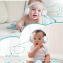 2 in 1 Baby Ear Muffs, Noise Reduction Earmuffs & Adjustable Headband for Baby, Hearing Protection Headphones
