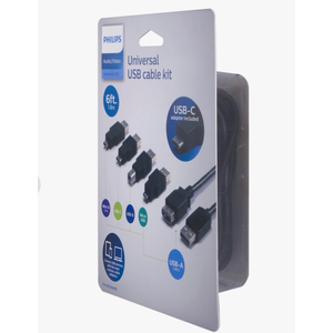 Philips Audio/Video Universal USB Cable Kit -6 pcs