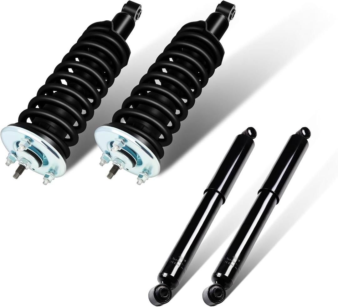 SCITOO Front and Rear Complete Struts Spring Assembly for Frontier 4-Pack