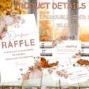 Baby Shower Games - Little Pumpkin Diaper Raffle, 1 Sign and 50 Diaper Raffle Tickets, Gender Reveal Game, Fall Baby Shower Decoration Supplies (RNB04)