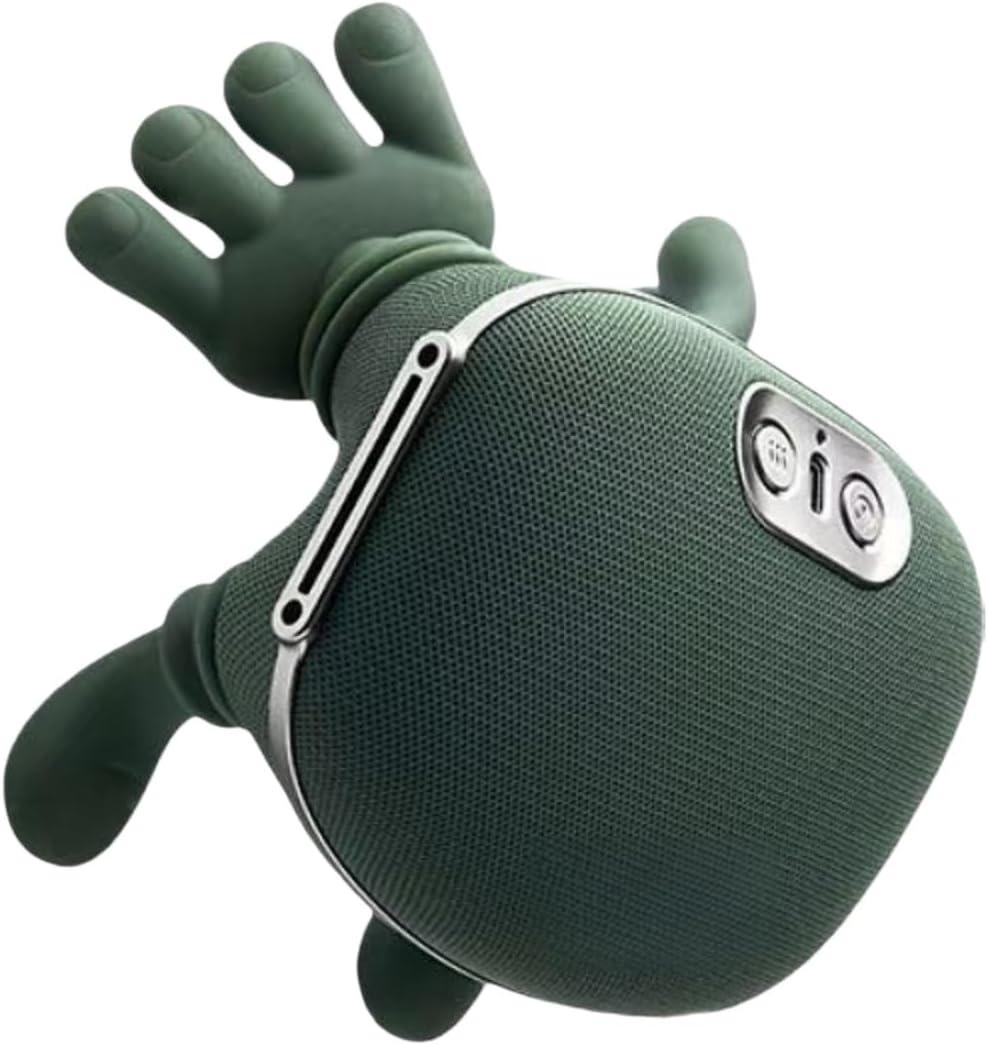 Aocesk ZoserX - Bionic Heated Massager, Portable Shiatsu Neck and Back Massager, Electric Deep Tissue 4D Kneading Massage, Simulated Human Hand Design for Pain Relief and Muscle Relax (Green)