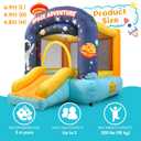 Inflatable Small Bounce House for Kids, Space Theme Toddler Jump House