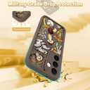 KANGHAR Brown Case for Samsung Galaxy S25 Plus Case, Cute Mushroom Art Design Soft TPU Shockproof Protective for Women Girls Slim Phone Cover-Brown