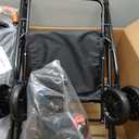 Pet Stroller for Medium Small Dogs/Cats - 4 Wheels Foldable Dog Stroller with Storage Basket,Dog/Cat Carrier,Adjustable Handle,Folding Puppy Carrier Suitable for Traveling with Cats and Dogs (Black)