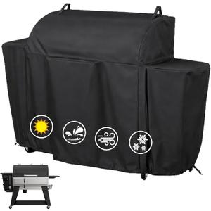 Pellet Grill Cover for Camp Chef Woodwind Pro WiFi 36, Heavy-Duty 600D Waterproof Outdoor Grill Cover, Fade-Resistant Oxford Fabric, Upgraded Full-Length Camp Chef 36 Pellet Grill Accessories
