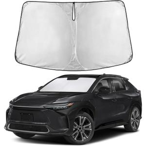 EcoNour Windshield Sunshade Compatible for Toyota bZ4X 2023 2024 2025, Sun Visor for Front Windshield & Window Sun Shade Cover, UV Heat Blocker & Protector, Car Accessories