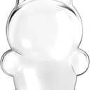 6 x Protective Case for Labubu Standing Figure - Clear PVC Portable Storage Box with Keychain, Dustproof Scratch-Resistant Collector Display (Figure Not Included Style1)