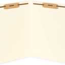 50 Manila Fastener File Folders - 1/3 Cut Reinforced Tab - Durable 2 Prongs Bonded Fastener Designed to Organize Standard Medical Files, Law Client Files, Office Reports - Letter Size, Manila, 50 Pack