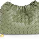 Joryin Woven Women's Crossbody Bag & Evening Purse, Trendy Dumpling Clutch & Hobo Cloud Shoulder Bag Trendy Dumpling Clutch