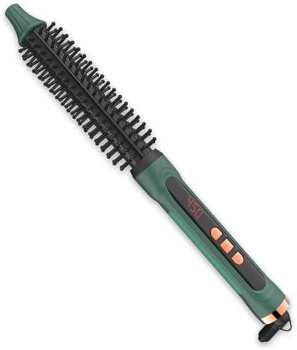 Amazon.com : BANGMENG Mini Thermal Round Brush, 1/2 Inch Barrel Volume Heat Styling Brush for Men and Women Short Thin Curly Straight Hair, Heated Curling Iron,12 Temperature Setting (1.1 Inch with Bristles) : Beauty & Personal Care