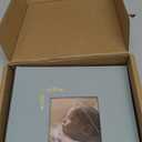 Premium Scrapbook Album with Window and Writing Space  100 Pages holds 500 Photos of Different Sizes  Wedding, Baby, Travel & Family Memories  13" x 11.6" - Powder Blue