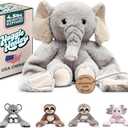 Huggle Healers Weighted Stuffed Animals for Adults, Teens and Kids - 36 Inch Long Plush Arms for Hugs - 4.5lb Elephant Stuffed Animal Plushies - Hathi Elephant