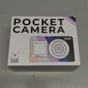 Digital Camera, 56MP 2.7K Dual-Screen Selfie Camera with 16X Zoom, 20 Filters & Anti-Shake, Portable Point and Shoot Digital Cameras with 32GB Card, Compact Travel Cameras for Beginners Teens Kids (Pink)