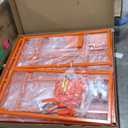 Forklift Platform Safety Cage,Work Platform for Loader,43"x45" Man Basket for Forklift,1800lbs Capacity with Safety Harness & Lock,2-Man Collapsible Lift Basket for Lifting Loader (Orange)