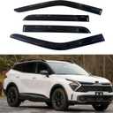 IG Window Visors Fit for 2023-2026 Kia Sportage, Out-Channel Rain Guards Vent Wind Deflectors 4PC, Car Accessories for 23-26 Sportage
