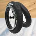 All-Terrain Wheelchair Tires (Pair) - 12.5" Air-Filled Pneumatic Tires for Sand, Snow, Beach - Superior Comfort & Traction - Quick-Release Compatible - for Outdoor Adventures