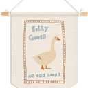 Kids Room Decor, Goose Nursery Wall Pennants Banners, Retro Goose Wall Hanging Flag for Kids Toddler Boys Girls Nursery Toddler Room Bedroom Playroom Decor