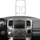 RT-TCZ for RAM Center Console Dashboard Air Vents Trim Cover for RAM 1500 2012-2017 Chrome Interior Accessories 2pcs
