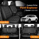 Fit Explorer Car Seat Covers for Ford Explorer 2020-2024-2025-2026 7 Seater