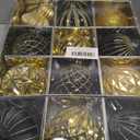 4" Christmas Ball Ornaments Set 12PCS Large Shatterproof Plastic Ornaments Christmas Tree Ball Hanging Ornaments for Xmas Tree Wedding Party Holiday Decorations - Black, Gold