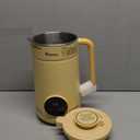 8 in1 Automatic Nut Milk Maker Machine, 35oz Almond Milk Maker Machine for Homemade Milkshake, Almond, Plant-Based, BPA Free Electric Blender for Baby Food With Delay start/Self Clean, juicer (Yellow)