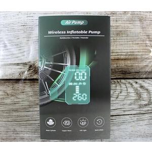 Electric Air Pump Bicycle Battery Compressor - 150 PSI Mini Portable Bicycle Pump Air Compressor for Car, Motorcycle, Bicycle, Balls, Rechargeable via USB-C as Torch and Power Bank