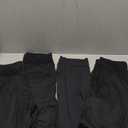 FULLSOFT 4 Pack Leggings for Women High Waisted Soft Black Yoga Pants for Workout Athletic Running Reg & Plus Size XL