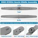 DD82-01390A Middle Nozzle -Middle Dishwasher Spray Arm Assembly Replacement for Samsung DW80R2031 Series,Part# DD82-01390A Replace DW80R2031 DW80N3030 DW80M2020 Compatible with Spray Part# 5491296