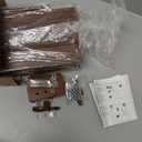 DEZ FURNISHINGS Cordless 2" Faux Wood Blind, 27" W x 48" H, Dark Oak