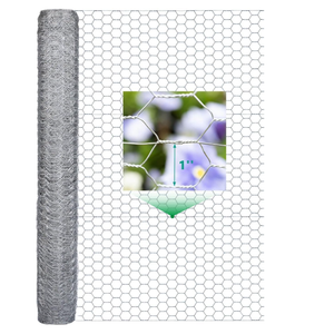 Chicken Wire 3ft x 100ft Chicken Wire Fencing 36, 1 in Chicken Wire Mesh, 21 Ga. Thick Double Galvanized Layer Anti-Rust Chicken Fence, Floral Chicken Wire Roll for Crafts, Barrier for Garden (3 ft  100 ft, Silver)