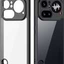 QUIETIP Case for Nothing Phone (4a) Pro with Screen Protector,Slim Clear Drop Protection Cover,Black