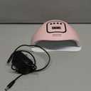 JODSONE U V LED Nail Lamp with Gloves Kit, Nail Dryer for Gel Nails Professional for Home and Salon (M5m-light Pink)
