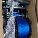 3500LBS Boat Trailer Winch Hand Crank, 33FT Polyester Strap, Dual-Speed 4:1/8:1 Gear & 2-Way Ratchet, Corrosion-Resistant for Marine ATV Jet Ski RV Utility