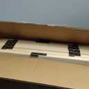 YOCAN Paint-Free Wooden Freestanding Dog Gates for The House,Doorways, Stairs,Wood Dog Fences Indoor Pet Gate,Step Over Fence-6 Panel H:16.9" L:138"