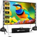 Wootfairy 180inch Outdoor Projector Screen with Stand Portable Wrinkle-Free