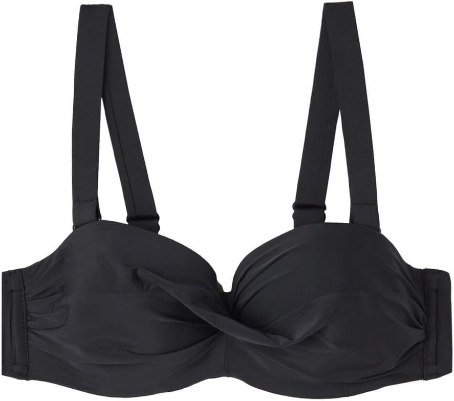 CALZEDONIA Woman's Lightly Padded Bandeau Swimsuit Top Indonesia (Black)