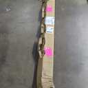 Amazon Basics 5ft Straight Barbell Bar with Star Locks, 1" Diameter
